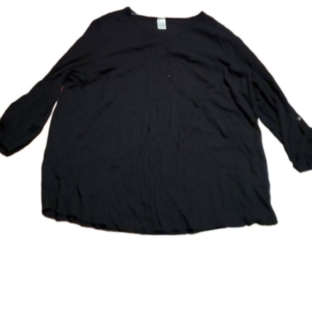 Tara & Sky Blouse Button Gauzy Size 3X top blouse
